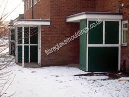 Bin Store Full Street GRP Cladding and Canopy